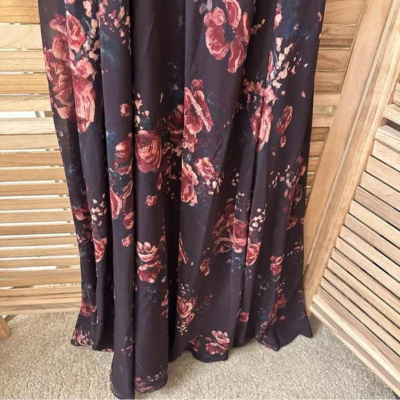 Marchesa Notte Bridesmaids Floral Maxi  Gown - Picture 8 of 11